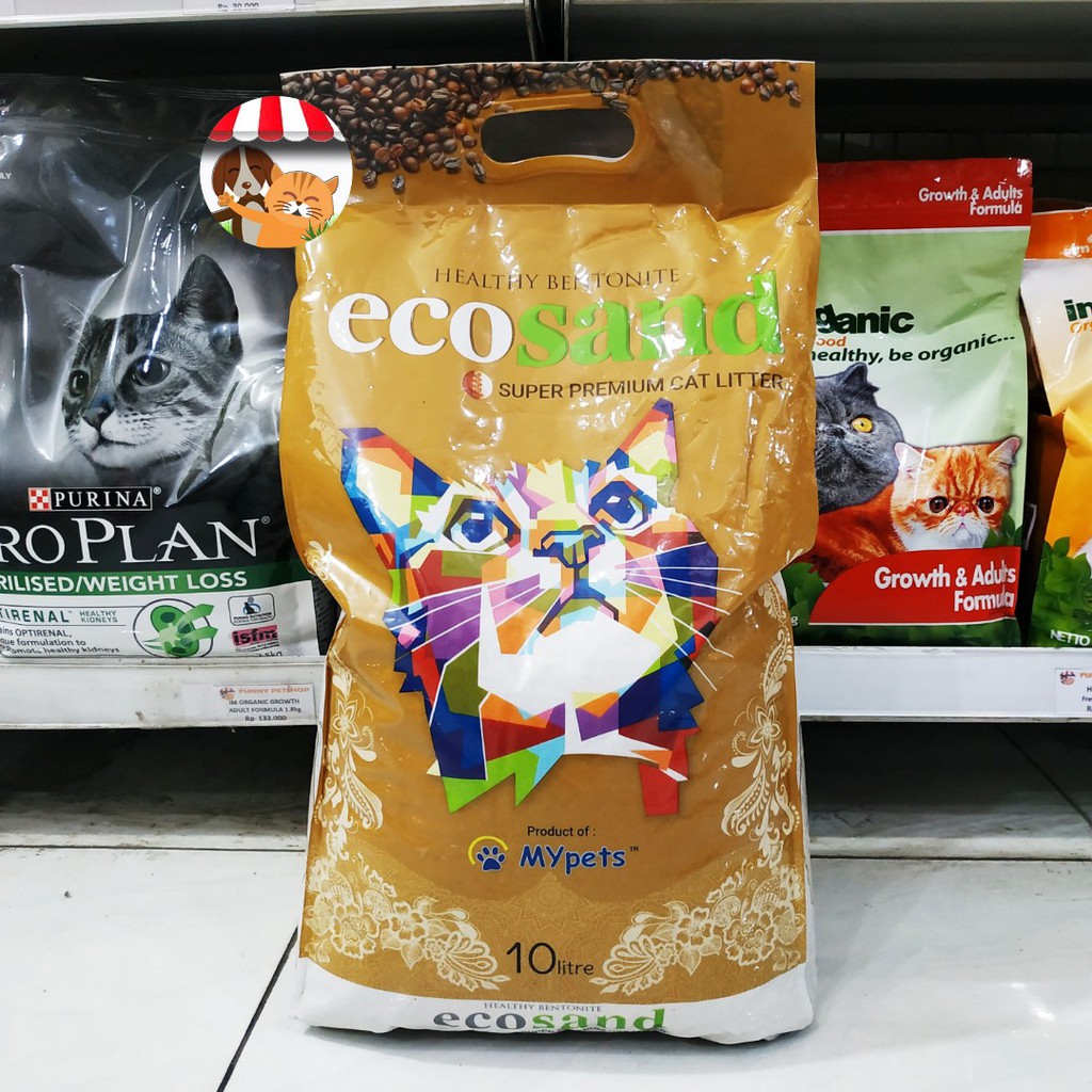 Pasir Gumpal Wangi Ecosand 10L - Pasir Kucing