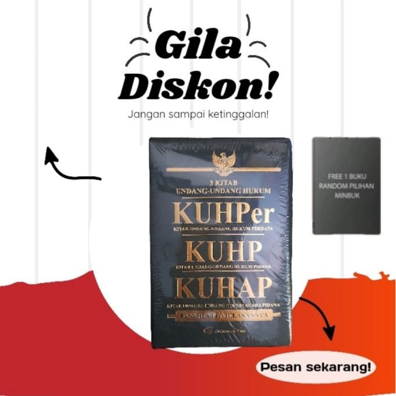 Buku 3 Kitab Undang- Undang Hukum Kuhper, Kuhp, Kuhap - Grahamedia press