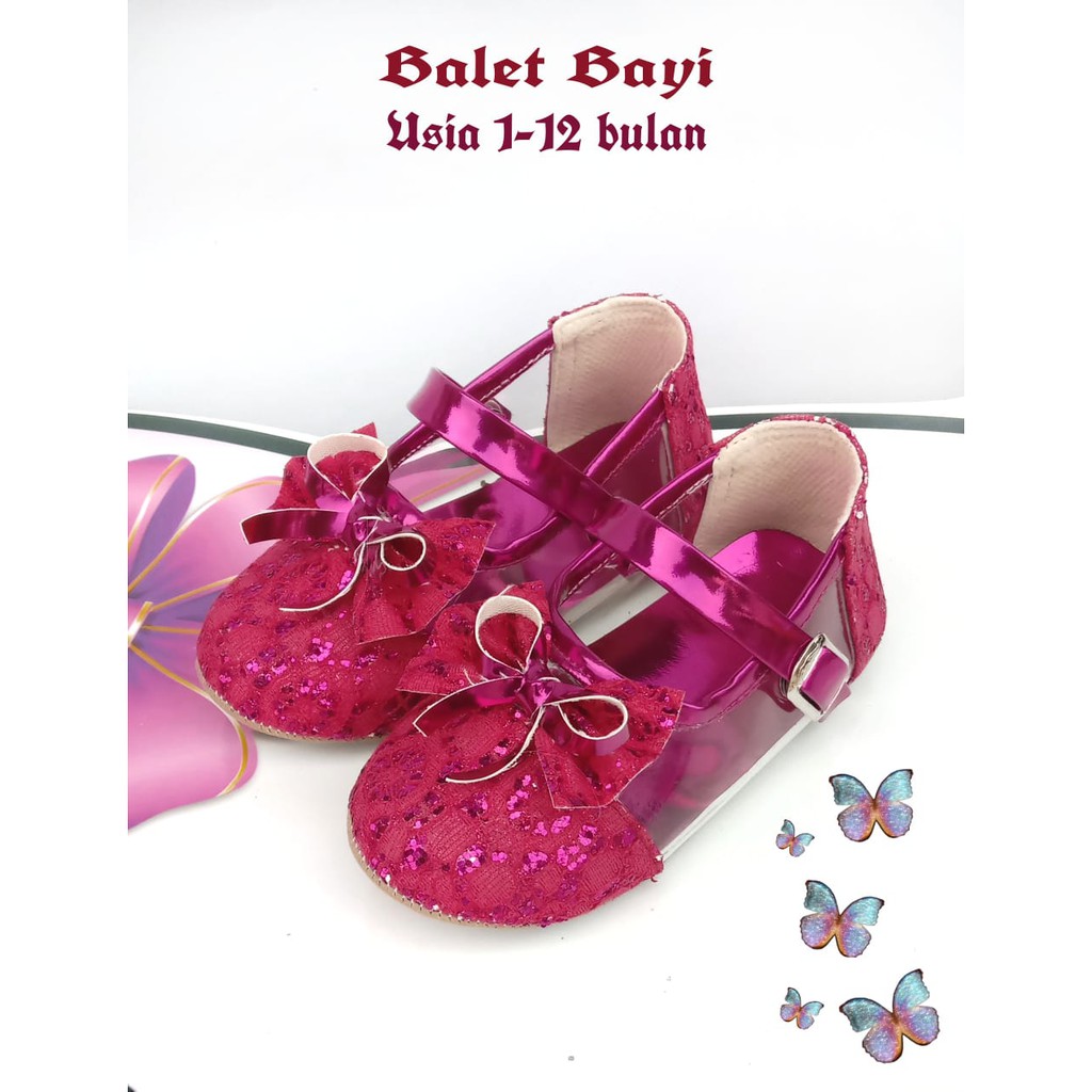 Sepatu Bayi Baby Shoes Flatshoes Sepatu Bayi Balet Mika Lucu 1-11 Bln Sepatu Bayi Cantik Murah