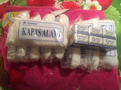 Karbon Aktif 6 Pcs & Kapas Alami Penyaring 8 Pcs