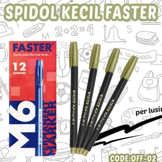 

[SILAHKAN DIORDER] alat tulis sekolah kantor Spidol Kecil Faster M6 1