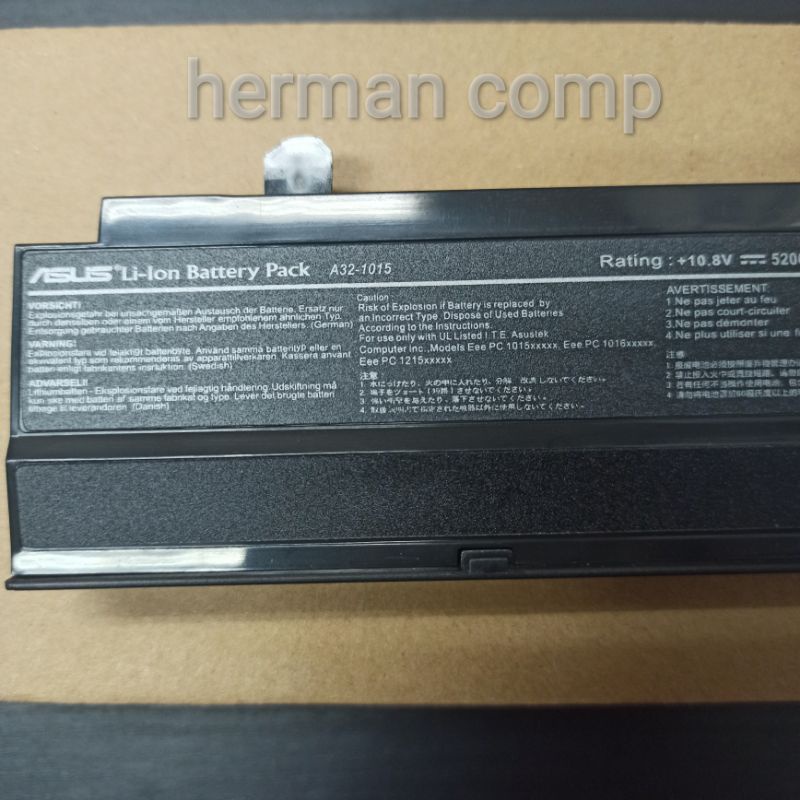 Original Baterai Asus Eee PC 1011 1015 1016 1215 R011 R051 Series A31-1015