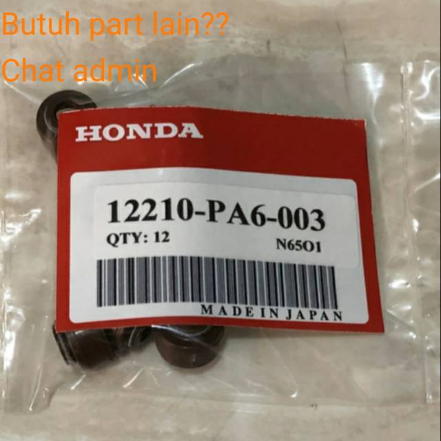Sil seal Klep Civic Wonder