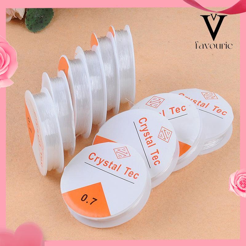 [COD]Aksesoris Perhiasan DIY Transparan Putaran Elastis Kawat Manik-manik Kawat Kristal Aksesoris Gelang-FA