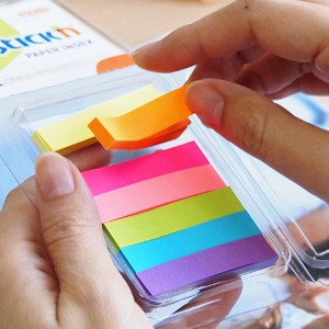 

Stick'n Paper Index 21618 Neon (50x10mm) - Memo sticky note
