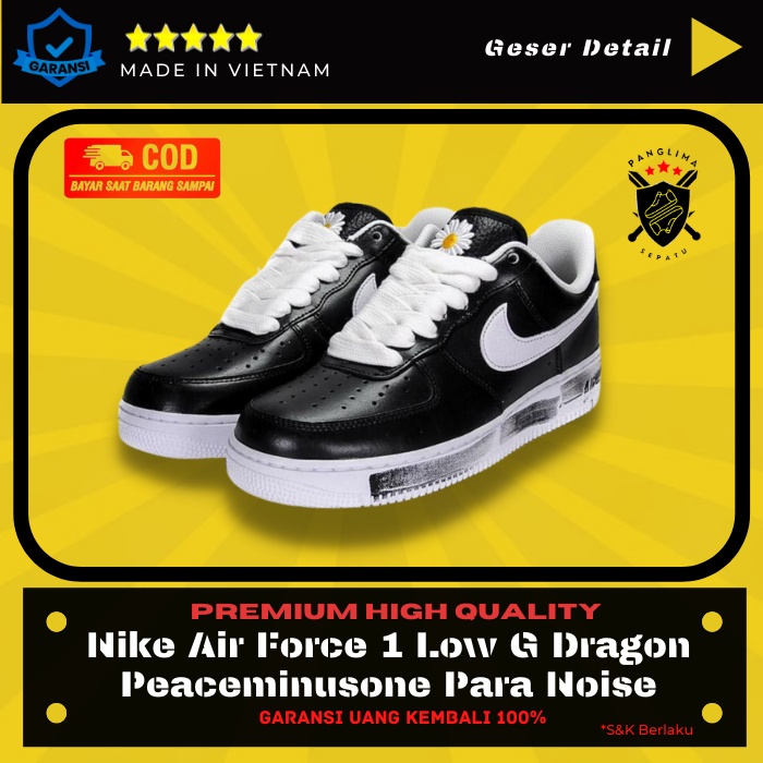 Sepatu Nike Air Force 1 Low G Dragon Peaceminusone Para Noise Sneakers Pria Wanita Sneaker Premium