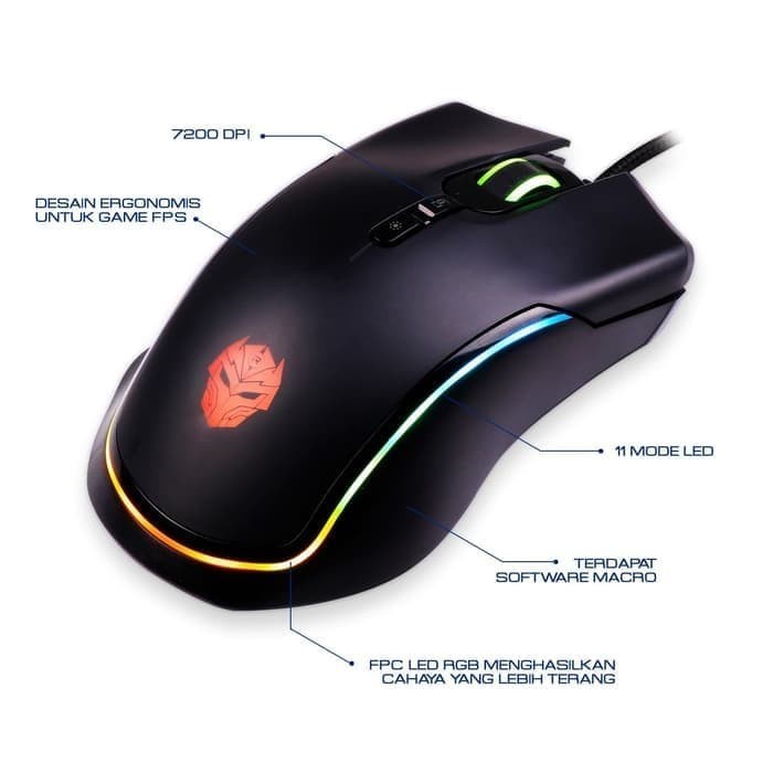 Ergonomic Mouse Gaming RGB Rexus Xierra X13 Professional Ori