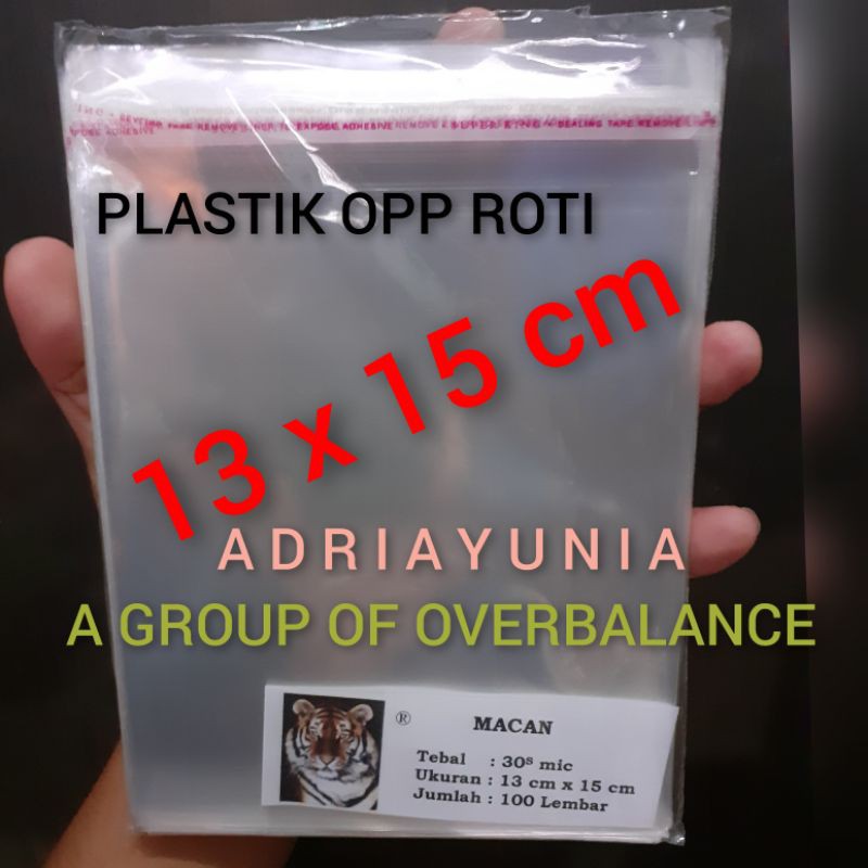 Plastik Opp 13 X 15 Tebal 30 Micron