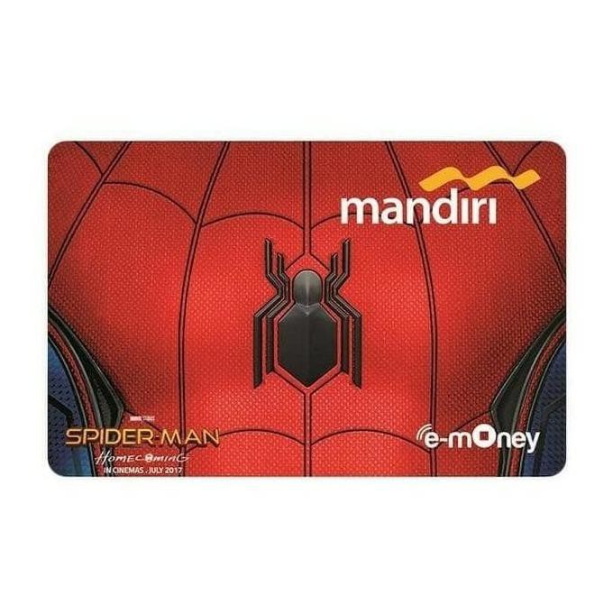 Mandiri e-Money eMoney eToll e-Toll card Mandiri Spiderman Logo / Suit Kode 372