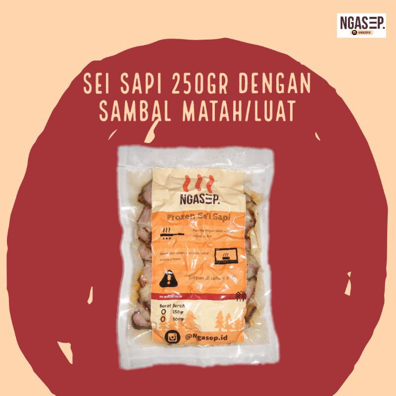 

Sei Sapi Ngasep Sambal Matah 250gr