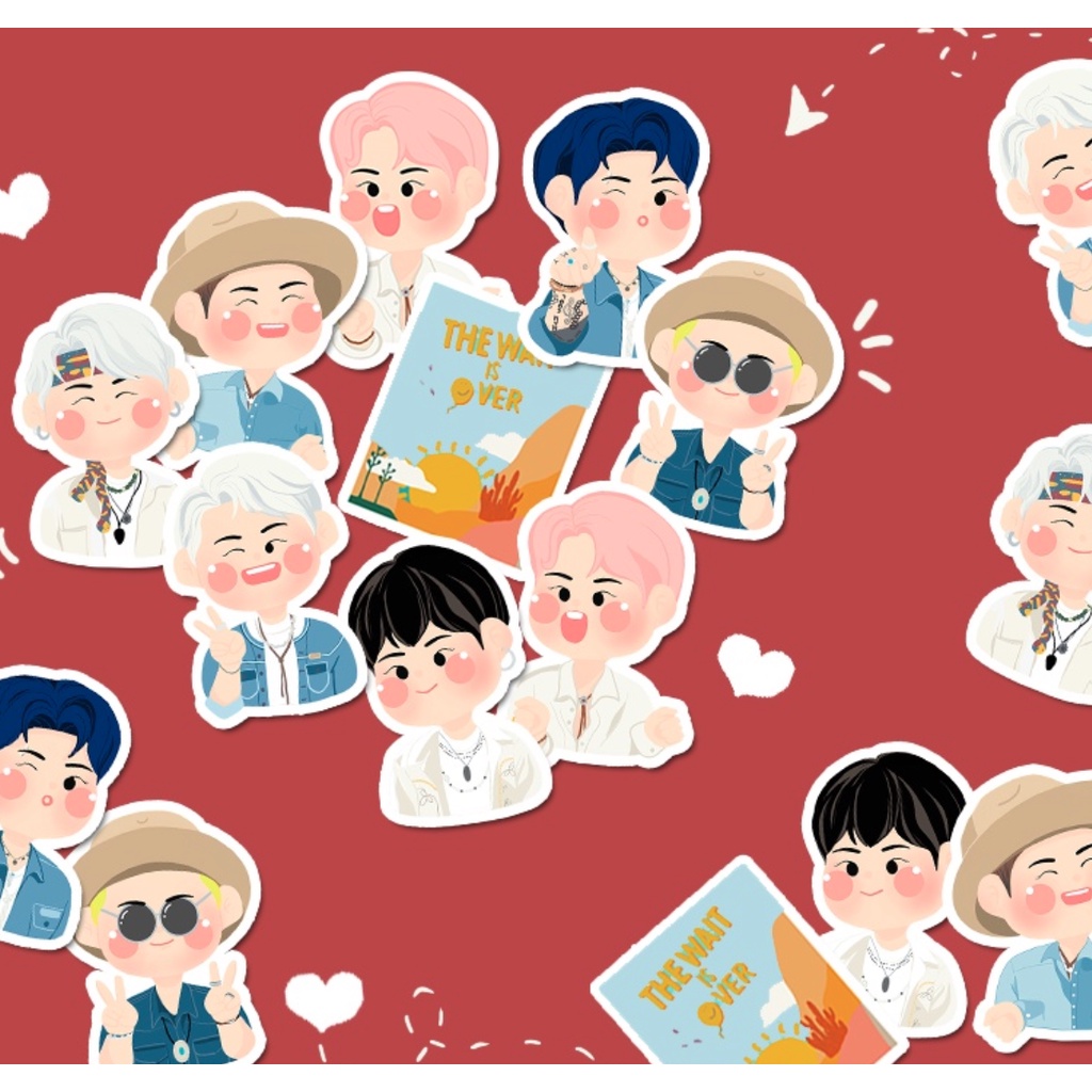 A43 STICKER 10PCS (PERMISSION TO DANCE KPOP PTD) anti air notebook scrapbook label tempel motif kartun superhero super hero unik lucu atk alat tulis kantor murah viral termurah kartun komputer leptop handphone hp smartphone laptop tembok kulkas