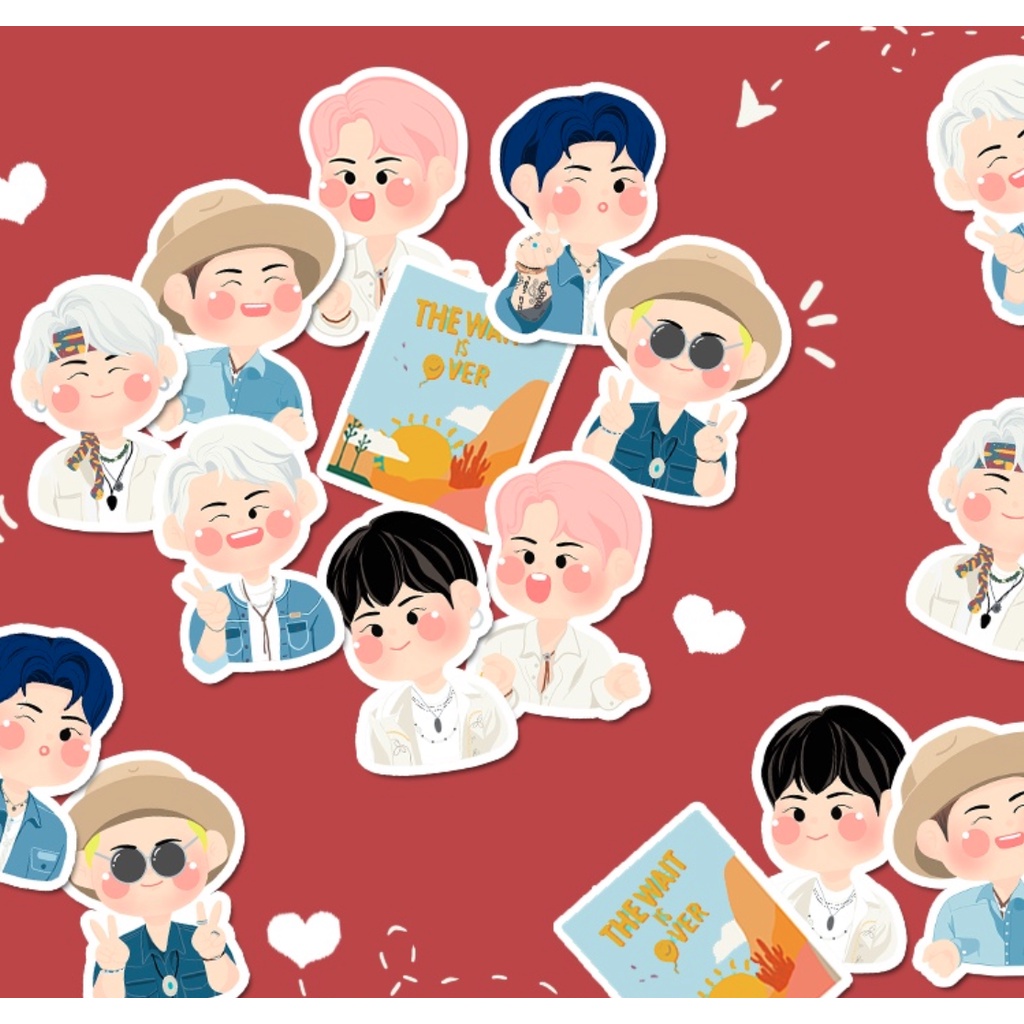 A43 STICKER 10PCS (PERMISSION TO DANCE KPOP PTD) anti air notebook scrapbook label tempel motif kartun superhero super hero unik lucu atk alat tulis kantor murah viral termurah kartun komputer leptop handphone hp smartphone laptop tembok kulkas