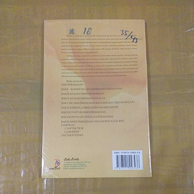 

Terlaris ✨ - ASUHAN PERSALINAN NORMAL PLUS CONTOH ASKEB DAN PATOLOGI PERSALINAN KARANGAN DWI ASRI H.BUKU ORIGINAL3.1.23