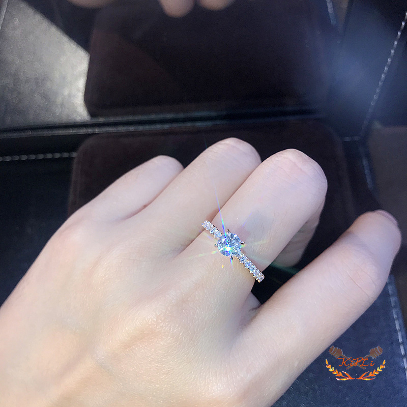 Cincin Titanium Anti Karat Wanita,Emas Perak 925,Berlian Perhiasan