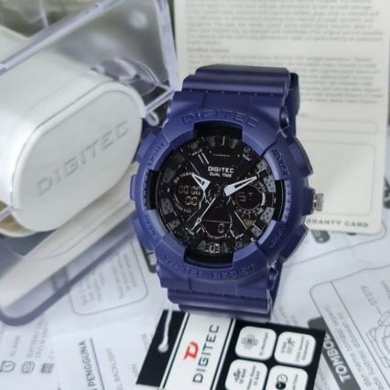 Jam tangan pria DIGITEC DG 2032 original tahan air