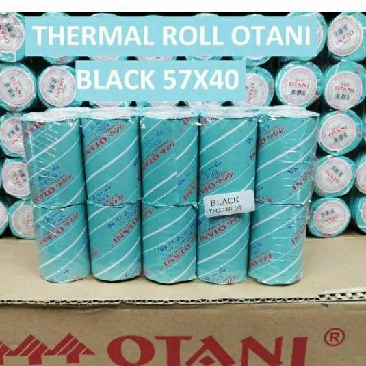 L3 Kertas Kasir Struk 57x40mm Hitam | Thermal Paper Roll Black | Termal alat kasir prin gulungan