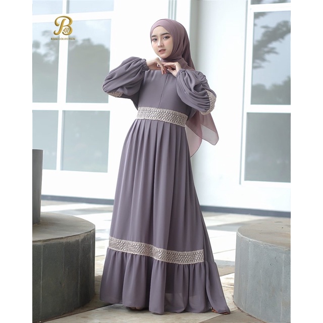 gamis ceruti renda