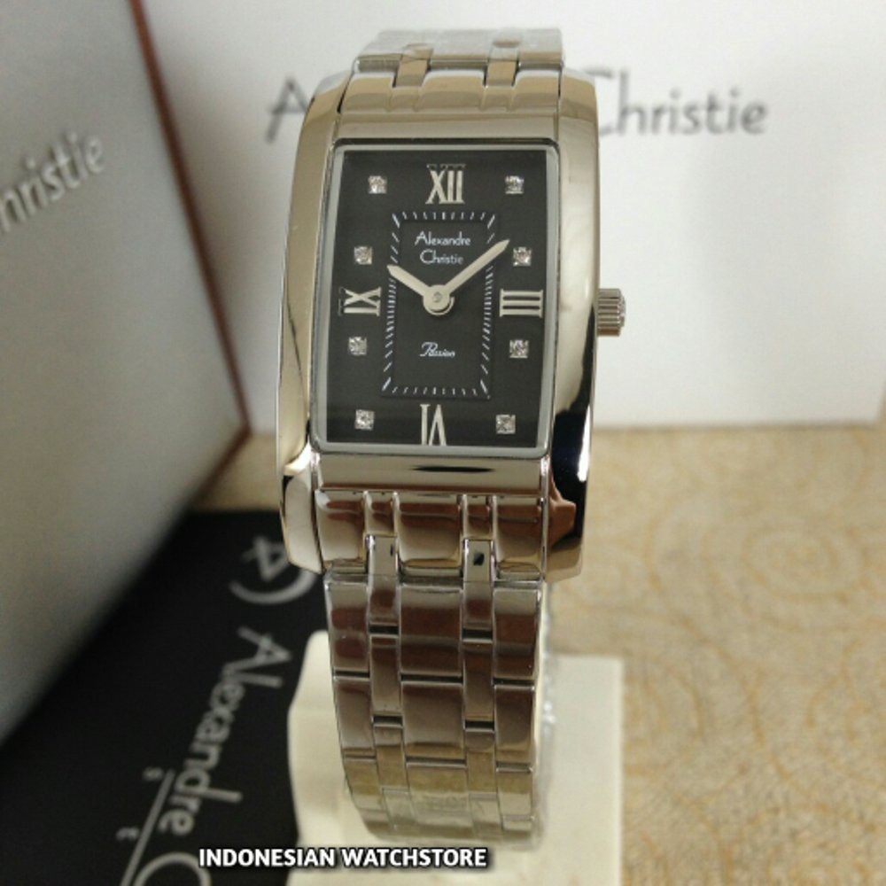 Jam Tangan Wanita Alexandre Christie 2576 silver bk  UPK Original