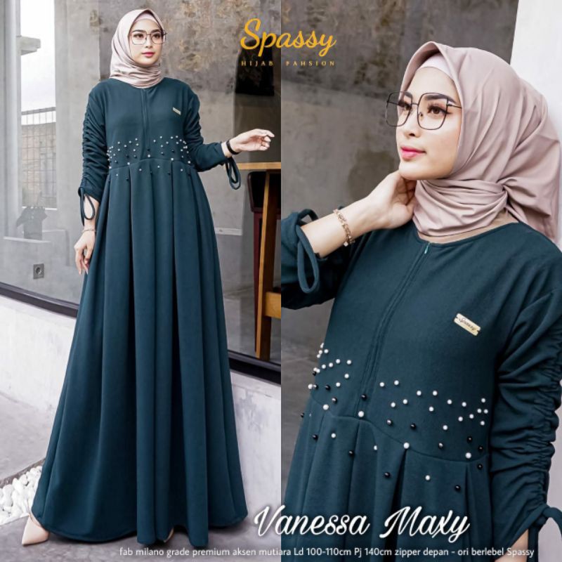 dress muslimah modern terbaru dari spassy hijab fashion original