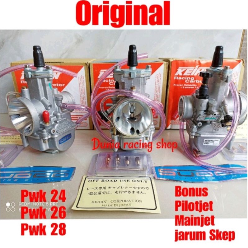Karbu Karburator Carbu PWK Keihin SUDCO PWK 24 26 28 Bonus Pilotjet Mainjet Jarum Skep Spuyer Origin