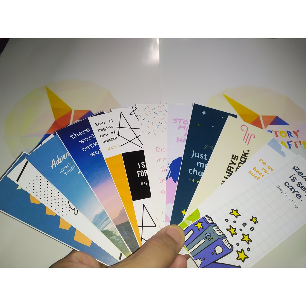 

Pembatas Buku Bahan Art Paper 210 Gram Ukuran 4,9cm x 13,3cm Murah