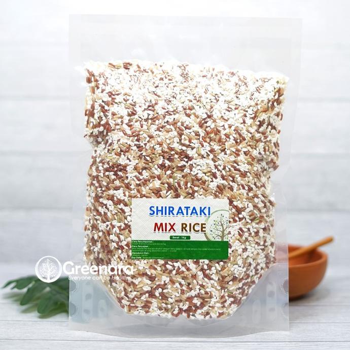 

Shirataki Mix Rice 1Kg / Shirataki mix Beras Merah , Coklat Organik