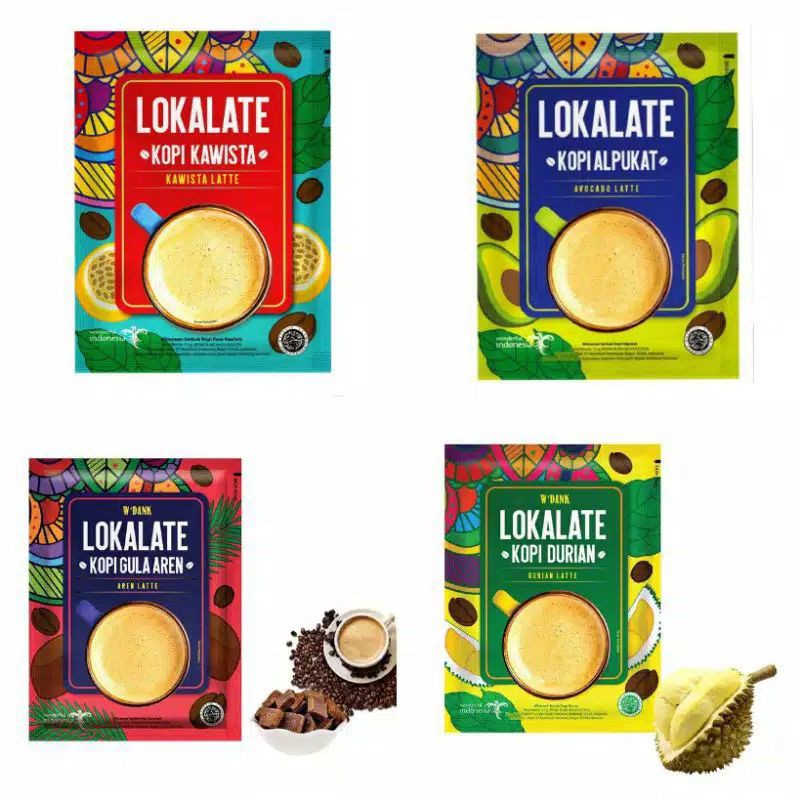 Nutrifood lokalate kopi latte sachet 15 gram