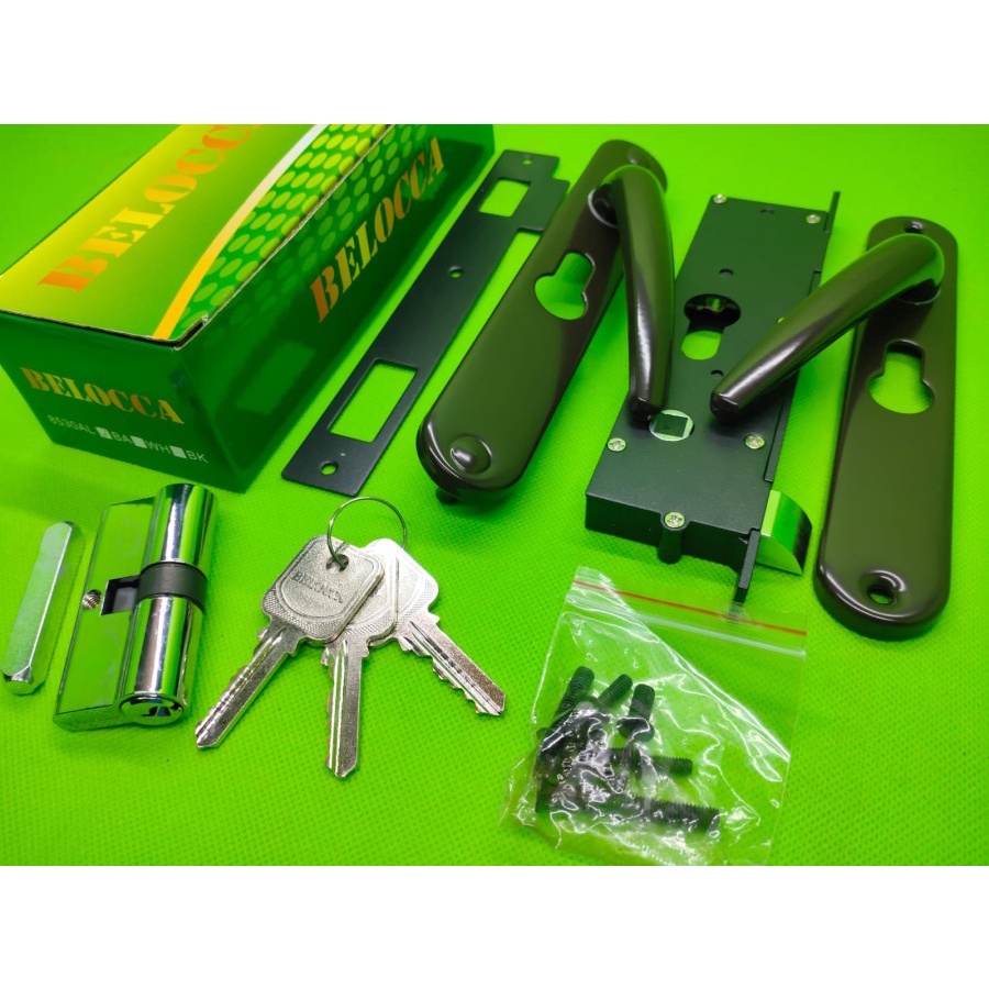 KUNCI PINTU ALUMINIUM EXPANDA TERSEDIA BANYAK WARNA/HANDLE GAGANG PEGANGAN PINTU KAWAT/Door lock / Kunci pintu set pintu besi kawat nyamuk/Kunci Handle Pintu Kawat Nyamuk Set Expanda Alumunium Tralis Brown/