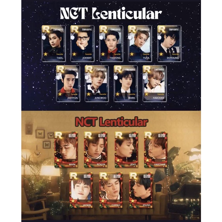 BACA DESKRIPSI NCT 127 DREAM FAVORITE JOY LENTICULAR PC PHOTOCARD