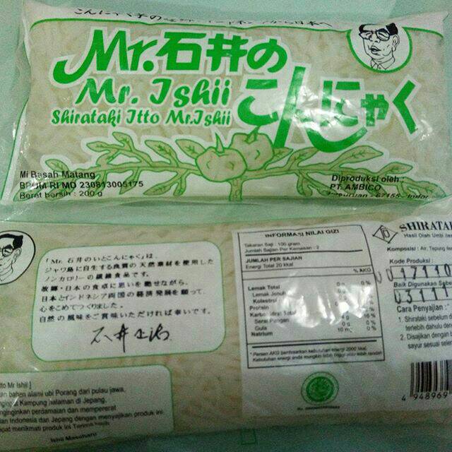 Mie Shirataki Basah/Mie Low Carb/Mie diet/Mie diet Keto