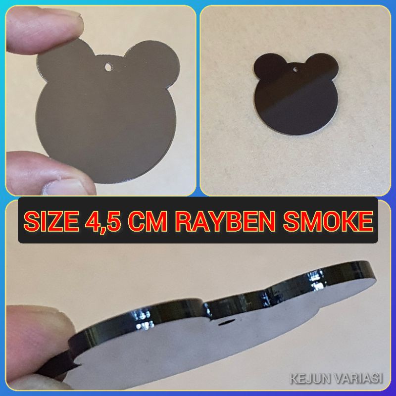 GANTUNGAN KUNCI MICKEY 4,5 CM RAYBEN SMOKE