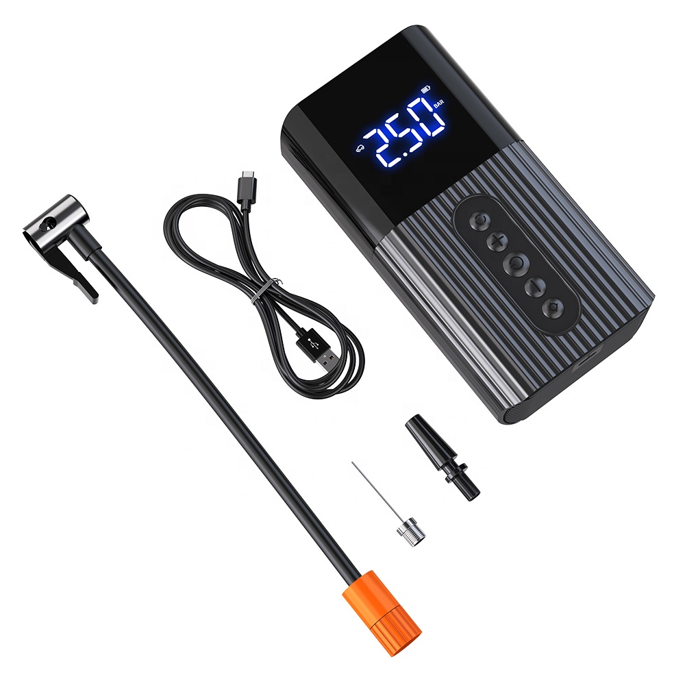 Pompa Ban Elektrik Portable Air Pump inflators Emergency Mobil Sepeda Motor Bola Licheers D15