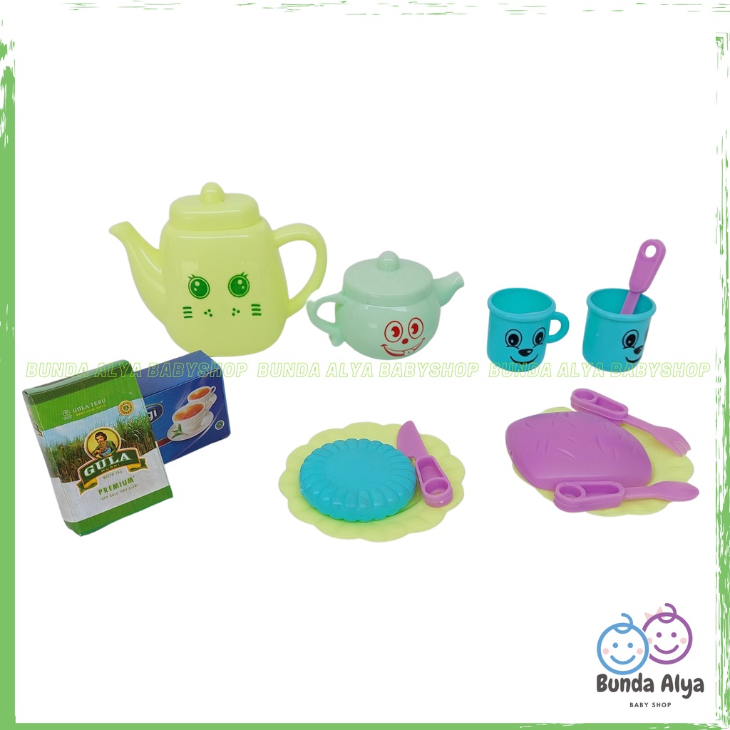 Promo Mainan Anak Mini Tea Set Teko Cangkir / Kitchen Set / Alat Dapur / Cooking Set - Mainan Masak Masakan Tea Set Play Mainan Anak Perempuan - Mainan Masak-Masakan Afternoon Tea Time - Mainan Miniatur Drink Tea