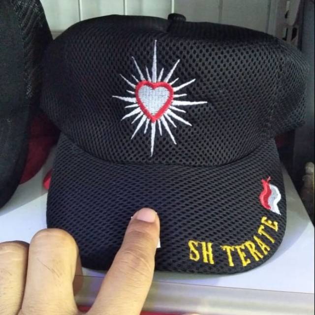 Topi PSHT bahan tebal topi SH TERATE motif bordir bagus