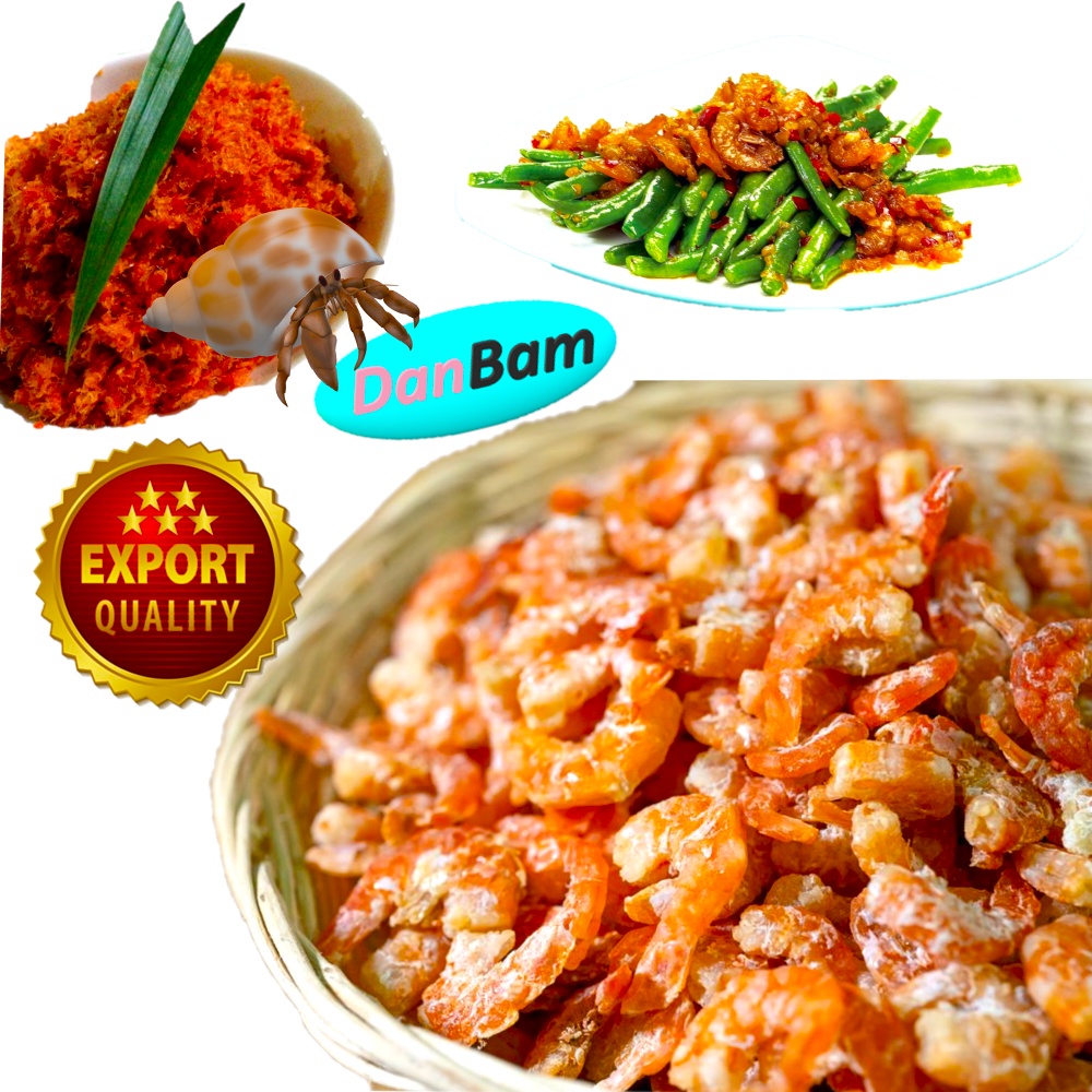 Ebi Kupas PREMIUM Hiegenis Hebi Udang Ukuran Besar tanpa Kulit Export Quality FREE Packing Bubble Kardus