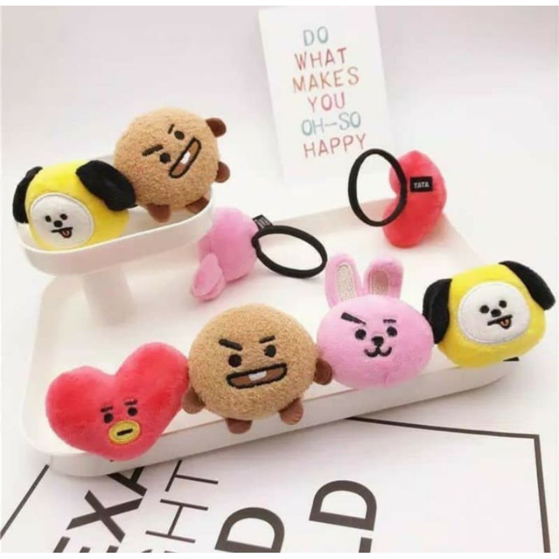 KPOP KARET RAMBUT BTS ARMY CUTE CARTOON BT21 BANGTAN