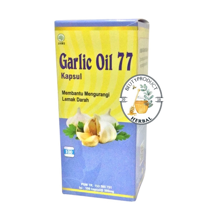 GARLIC OIL 77 isi 100 kapsul,garlic,garlic oil