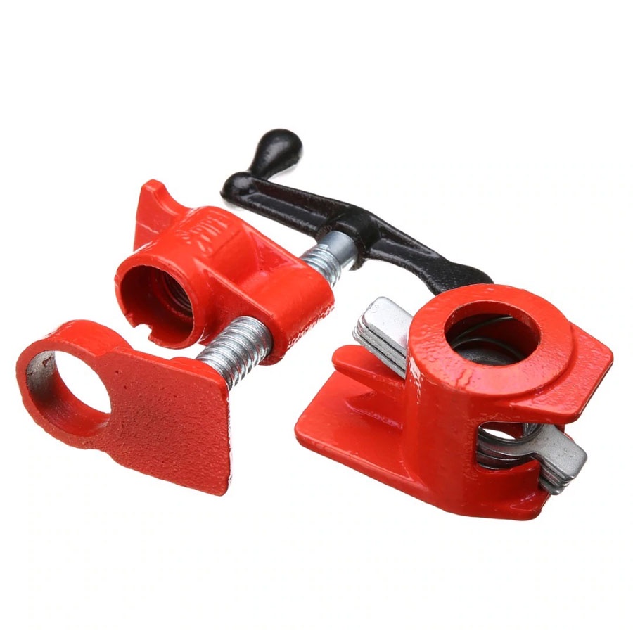 Klem Penjepit Pipa 3/4 Inch Clamp Penjepit Pipa Wood Gluing Pipe Clamp Set Carpenter Tools - FNICEL F701