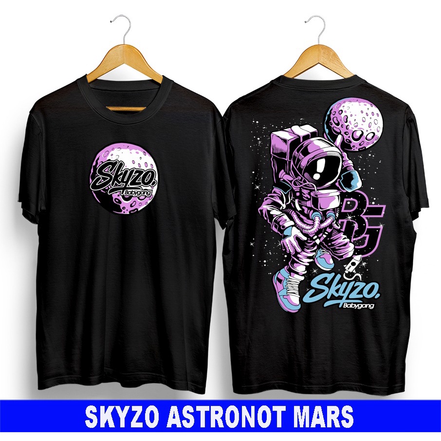 Kaos murah Kaos distro murah baju  distro pria t-shirt murah combed30s skyzo planet ungu