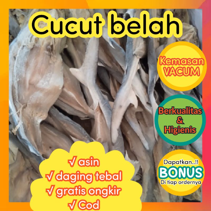 

IKAN CUCUT (HIU) ASIN 1kg Murah