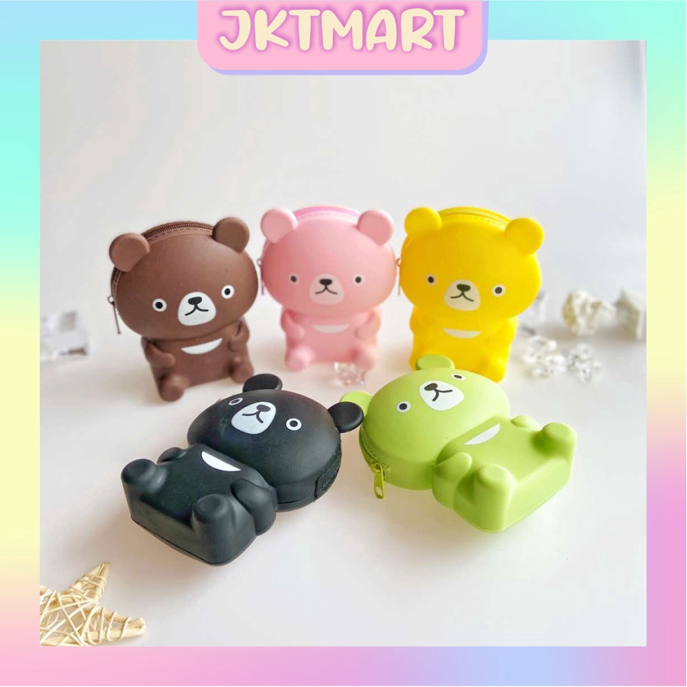 JKTMART Dompet Koin Mini Karakter Dompet Silikon Dompet Silicon Coin Import D034