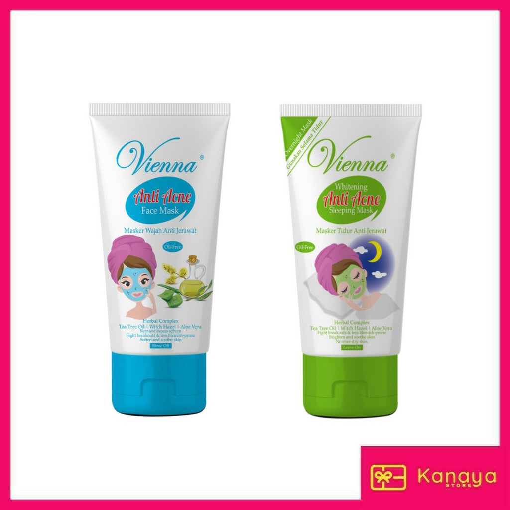 (BISA COD) Vienna Anti Acne Face Mask