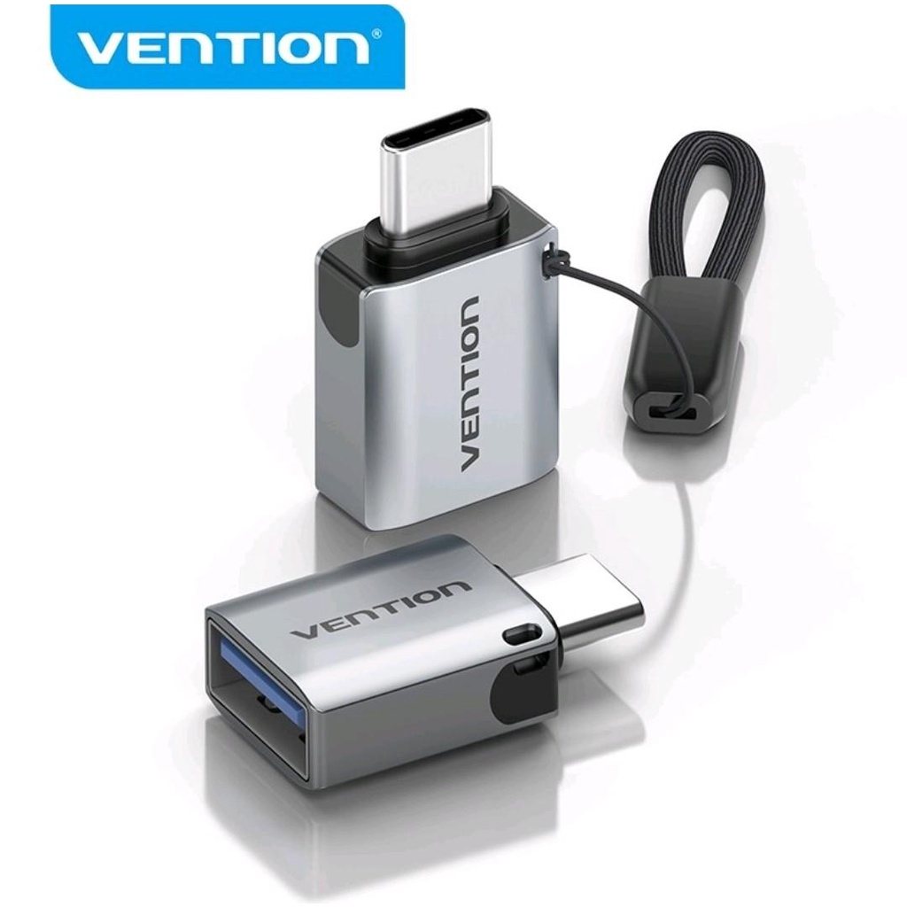 Vention OTG Type C to USB 3.0 Male Ke Female Lapis Nikel 5GBPS Original Resmi