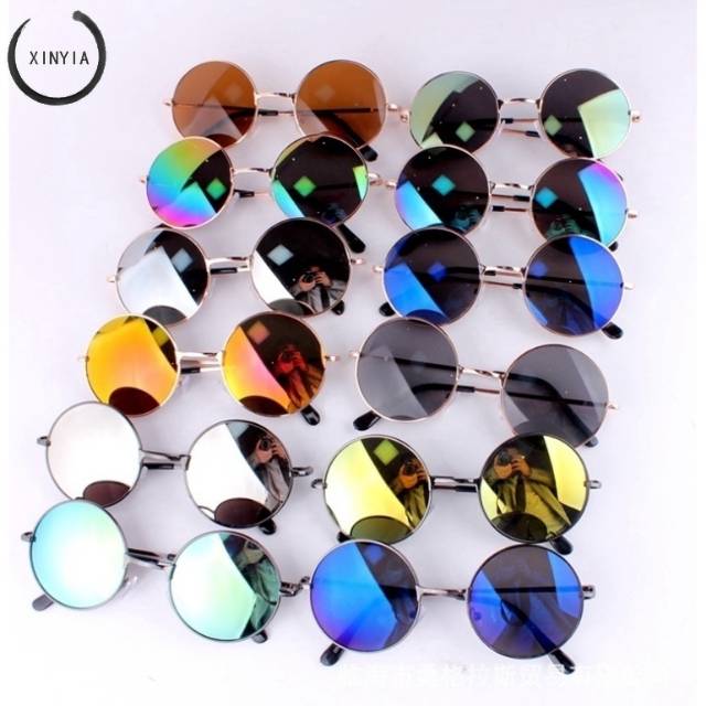 Kacamata Wanita Korean Fashion Eyes Metal Frame Men Women Eyewear Glasses Sunglasses