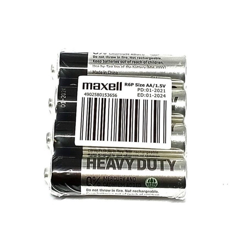 BATERAI AA MAXELL ORIGINAL A2, MN1500, MX1500, LR6, R6, 15A,15D - HARGA UNTUK 4 PCS / 4 BUTIR