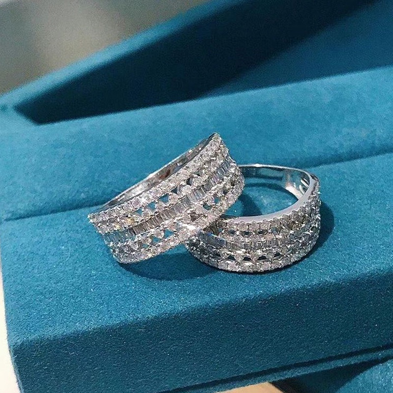 Cincin Batu Cubic Zirconia Untuk Pengantin Wanita