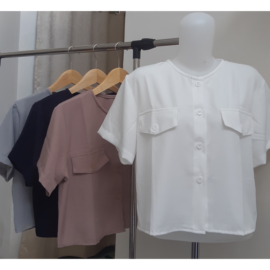 Atasan Wanita Import || Korean Shirt Style || Atasan Model Korea || Blouse Kekinian || Kemeja Wanita