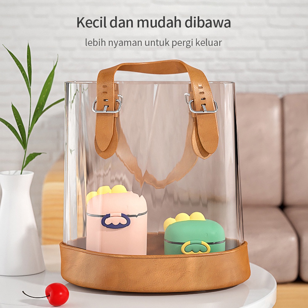 Lacoo Tempat kotak susu bubuk bayi anti tumpah Wadah penyimpanan susu bubuk bayi milk powder container