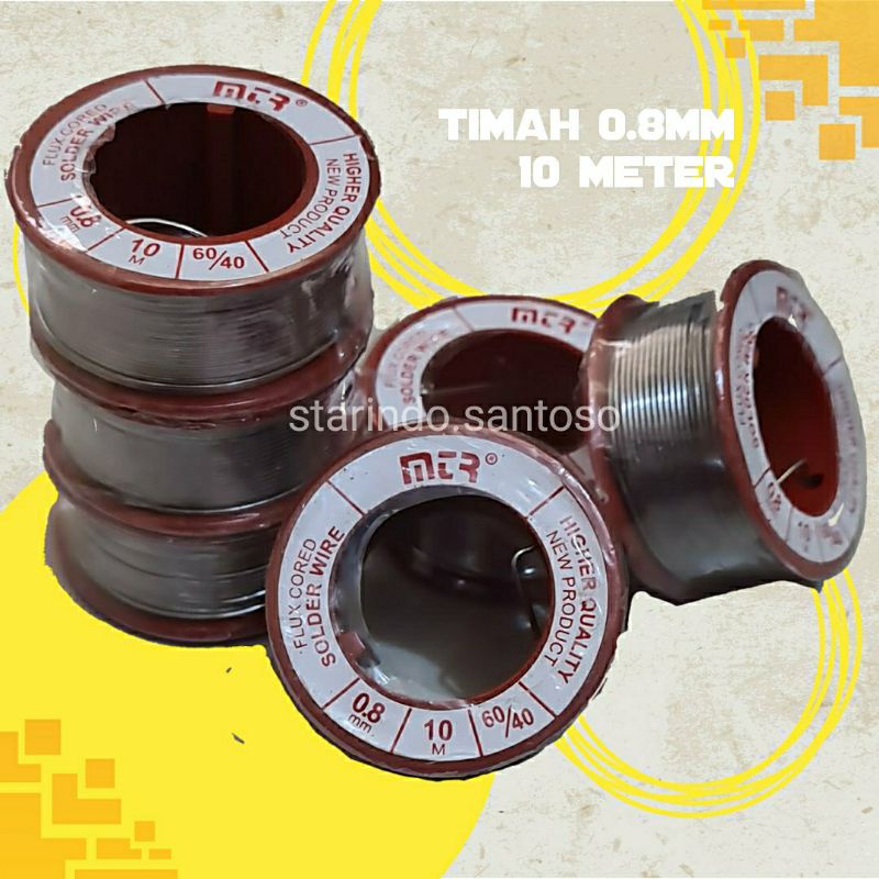 TIMAH SOLDER 0.8mm roll 10 5 meter mini 5m 10m kecil