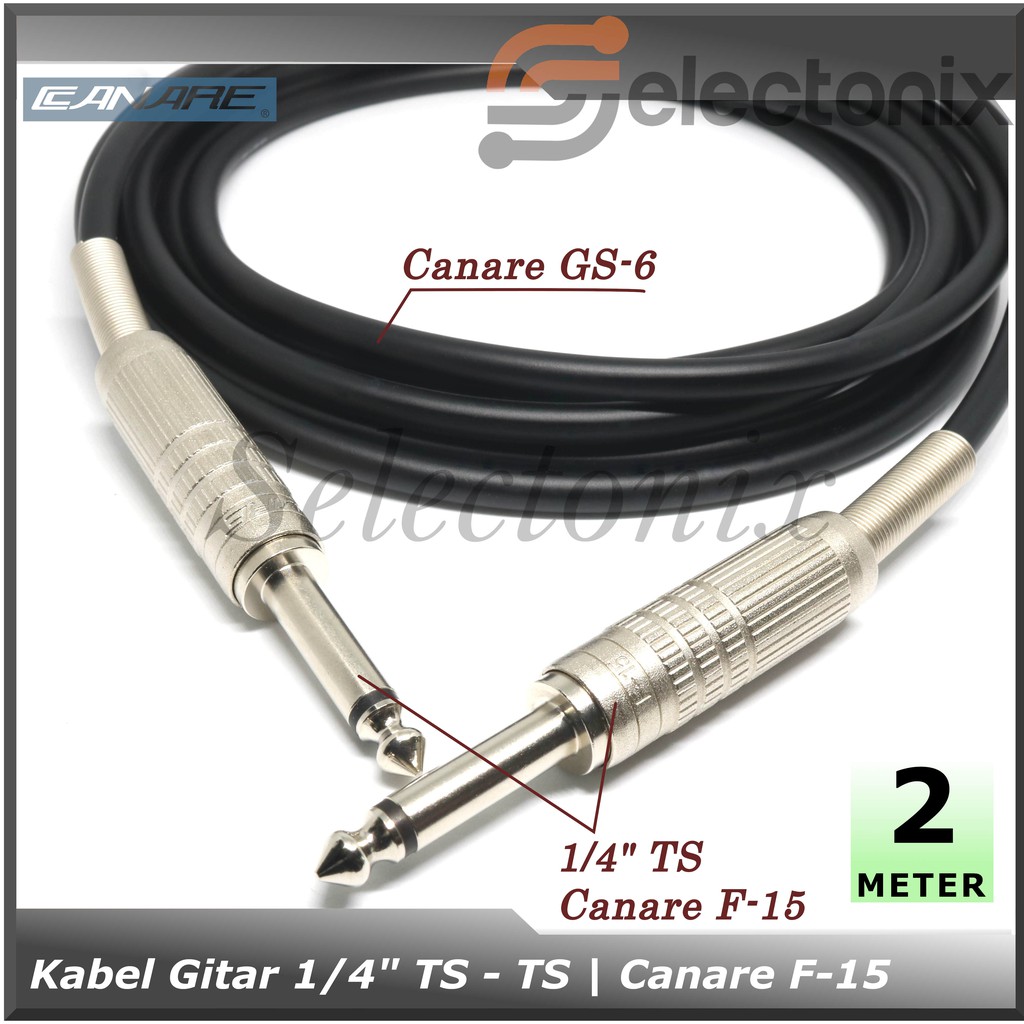 Kabel Gitar TS - TS | Canare F-15 [2m]